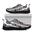 Maori Fence Print Black Running Shoes