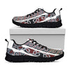 Maori Fence Print Black Sneakers