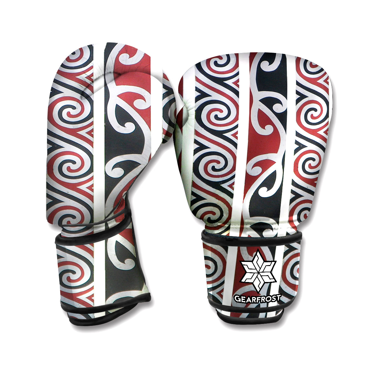 Maori Fence Print Boxing Gloves