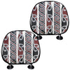 Maori Fence Print Car Headrest Covers