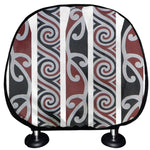 Maori Fence Print Car Headrest Covers