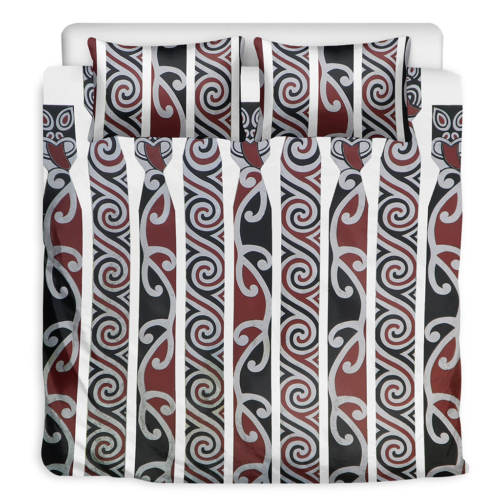 Maori Fence Print Duvet Cover Bedding Set