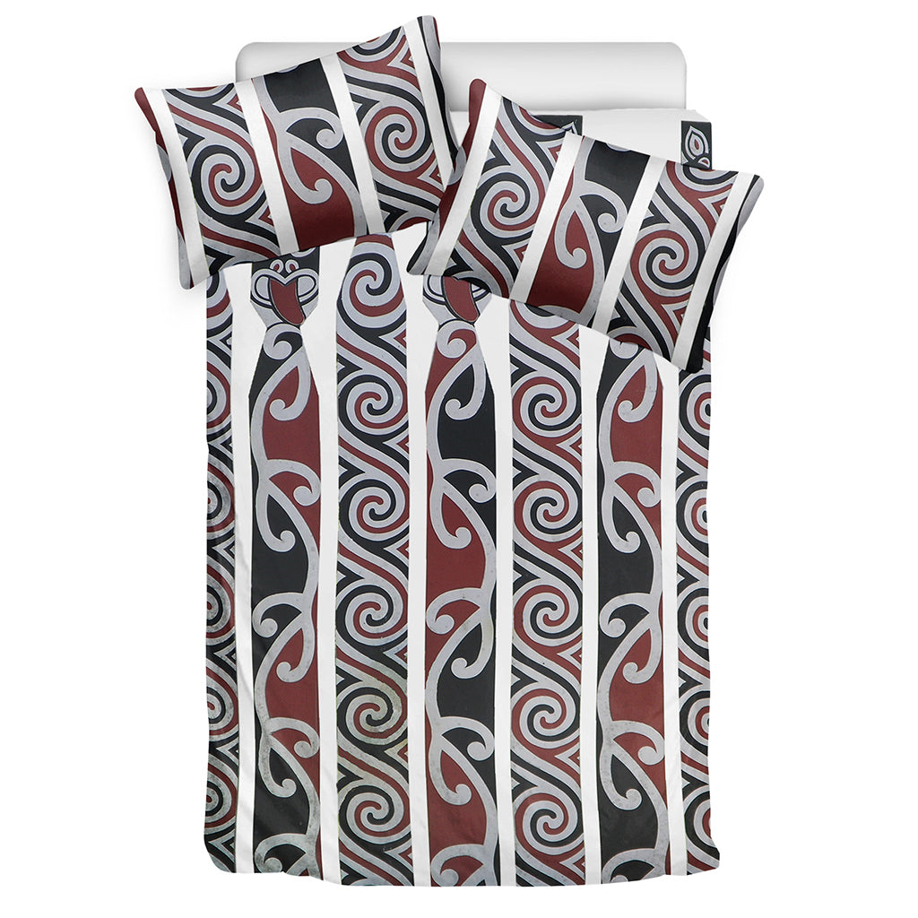 Maori Fence Print Duvet Cover Bedding Set