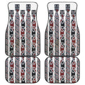 Maori Fence Print Front and Back Car Floor Mats