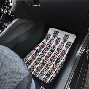 Maori Fence Print Front and Back Car Floor Mats