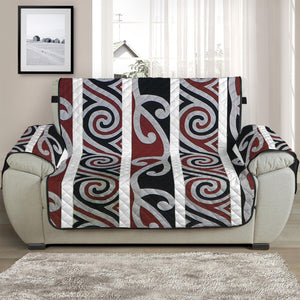 Maori Fence Print Half Sofa Protector