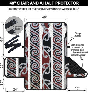 Maori Fence Print Half Sofa Protector