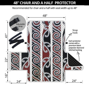 Maori Fence Print Half Sofa Protector