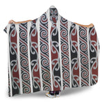Maori Fence Print Hooded Blanket