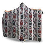 Maori Fence Print Hooded Blanket