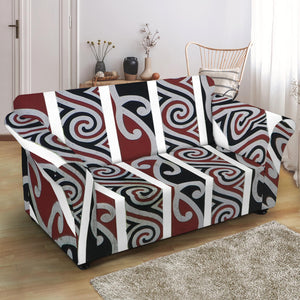 Maori Fence Print Loveseat Slipcover