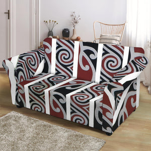 Maori Fence Print Loveseat Slipcover