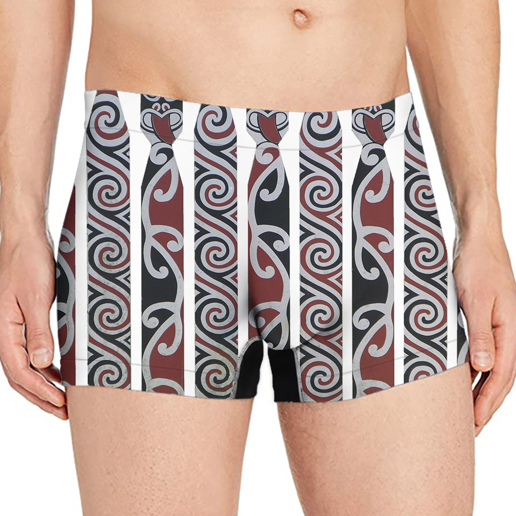 Maori Fence Print Men's Boxer Briefs