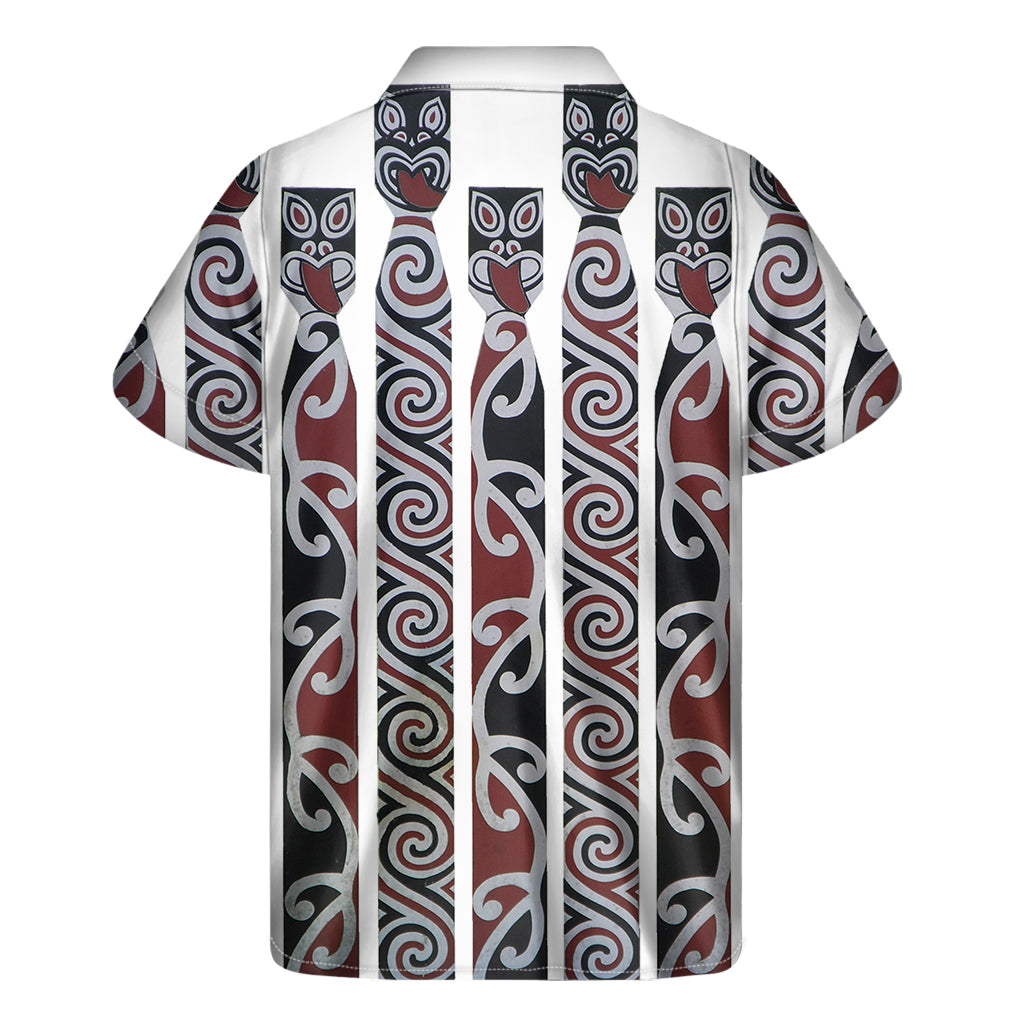 Maori Fence Print Men's Short Sleeve Shirt