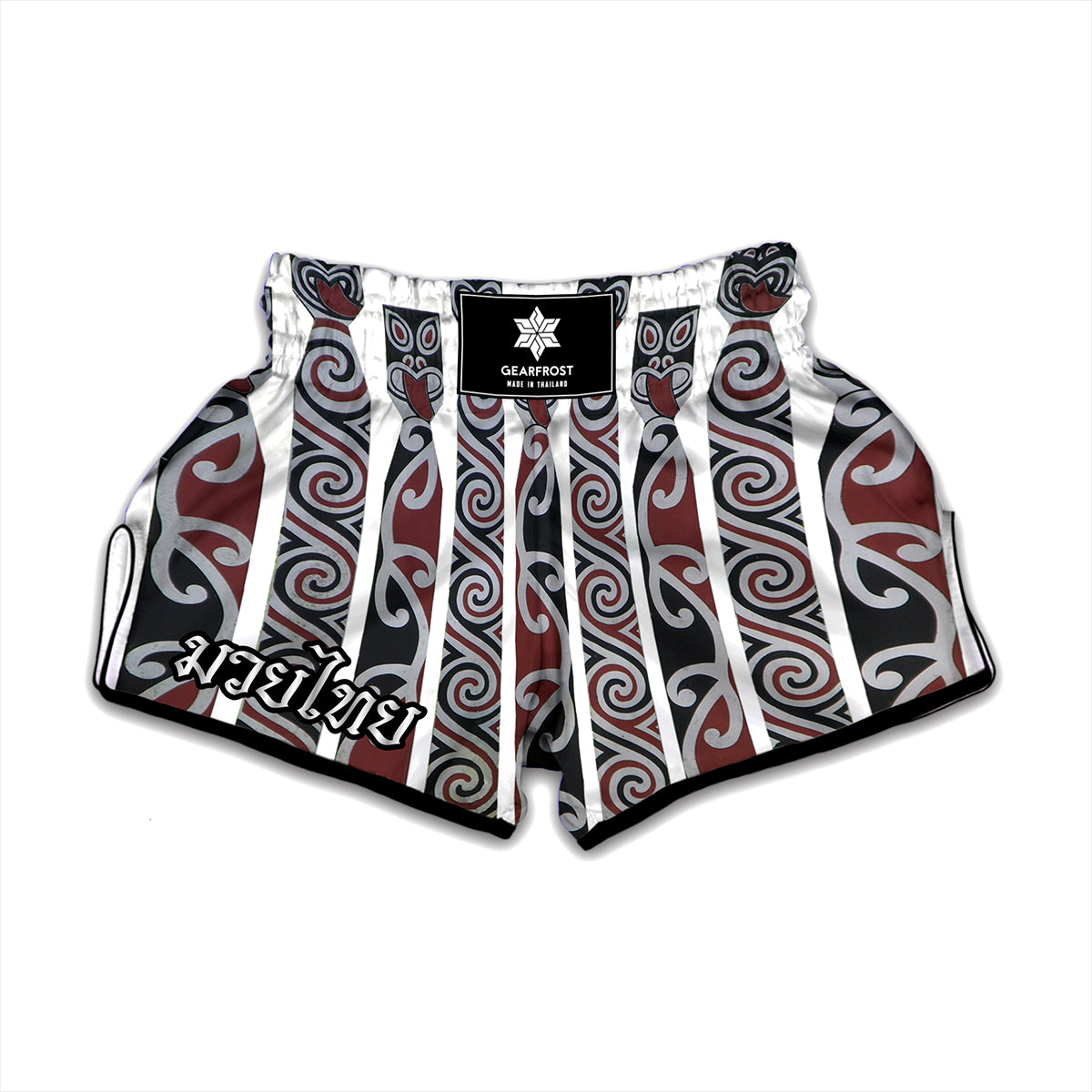 Maori Fence Print Muay Thai Boxing Shorts