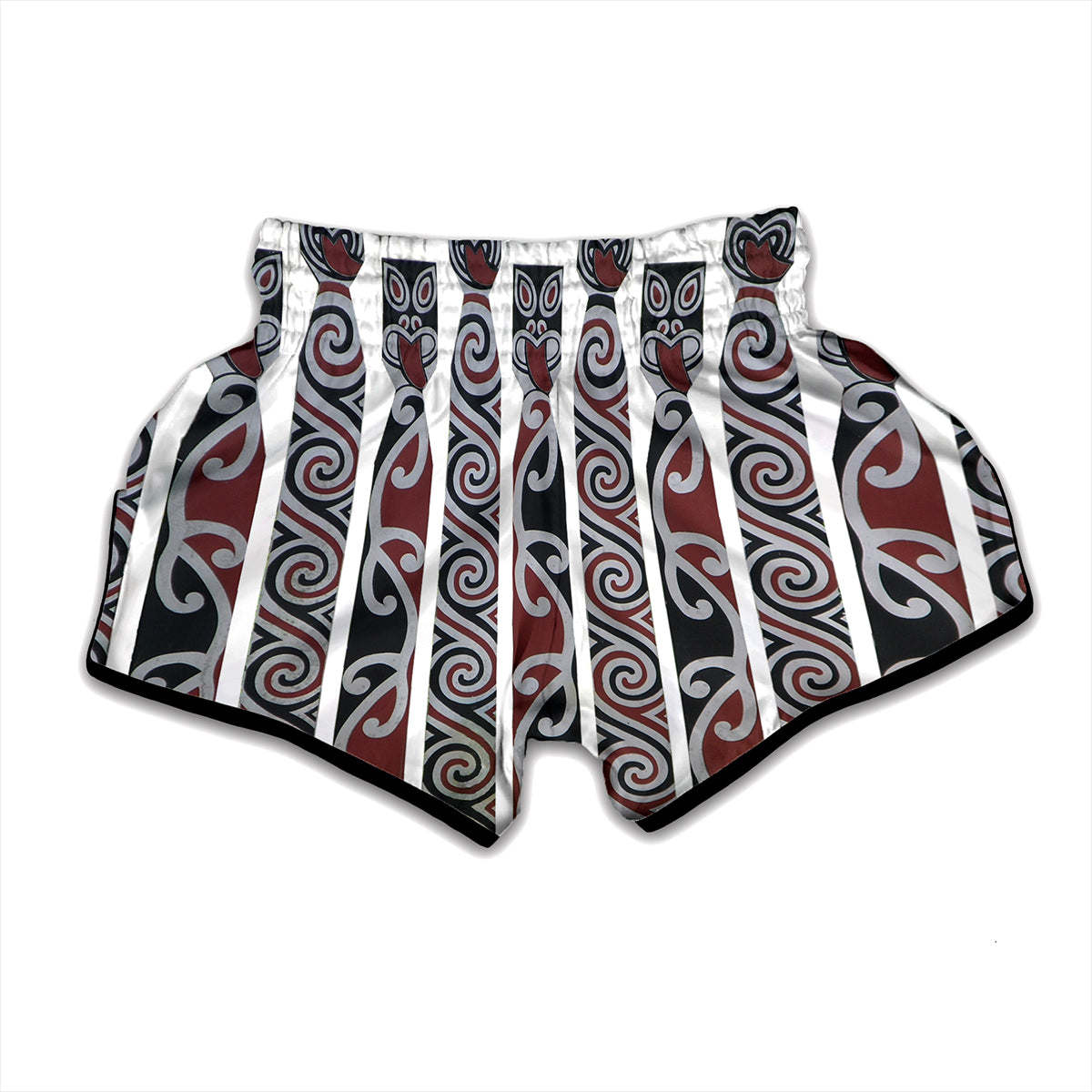 Maori Fence Print Muay Thai Boxing Shorts