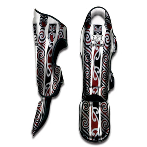 Maori Fence Print Muay Thai Shin Guard