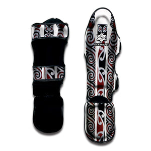 Maori Fence Print Muay Thai Shin Guard