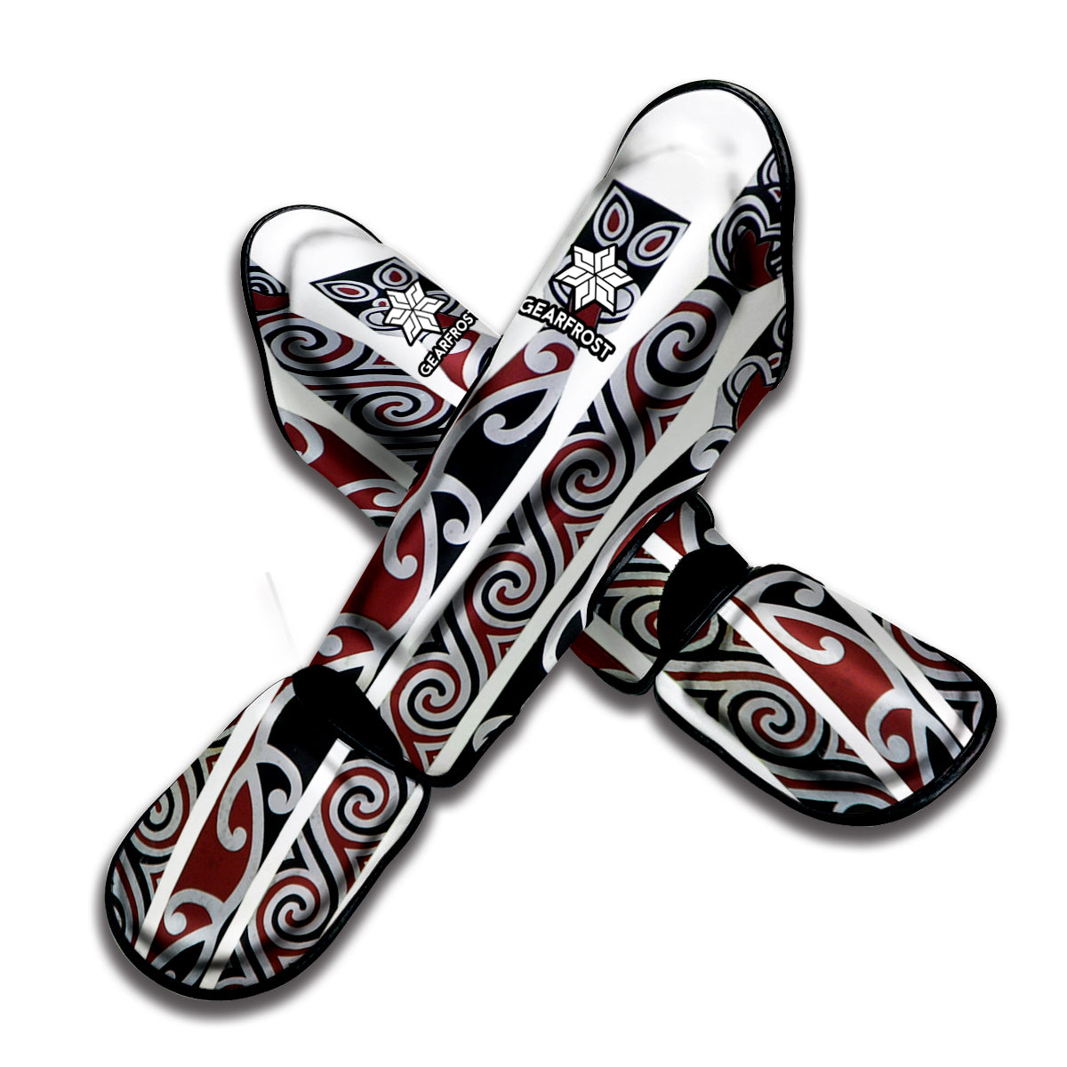 Maori Fence Print Muay Thai Shin Guard