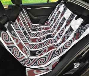 Maori Fence Print Pet Car Back Seat Cover