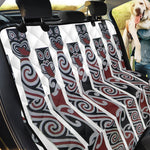 Maori Fence Print Pet Car Back Seat Cover