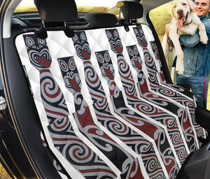 Maori Fence Print Pet Car Back Seat Cover