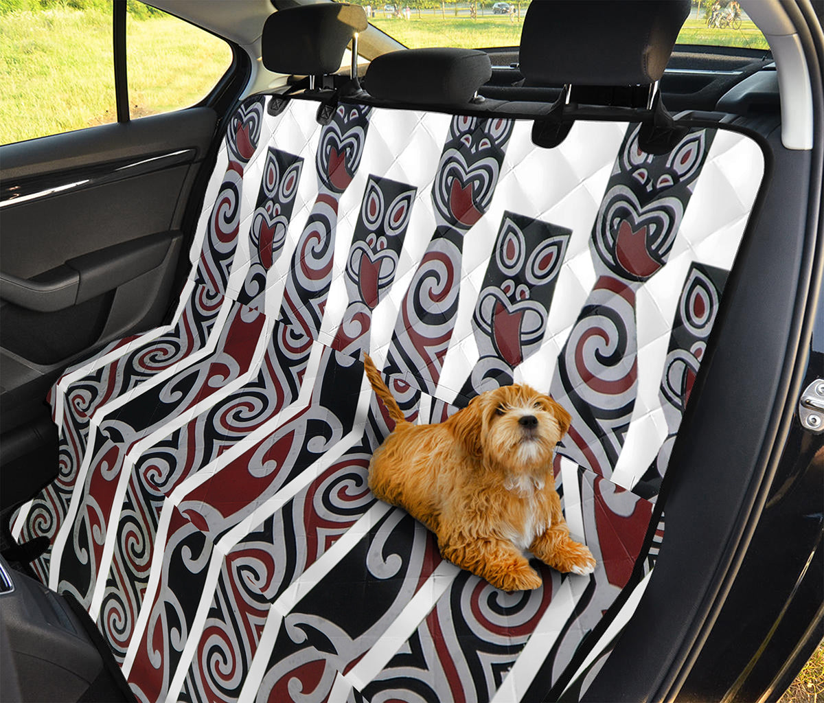 Maori Fence Print Pet Car Back Seat Cover