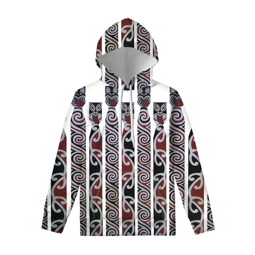 Maori Fence Print Pullover Hoodie