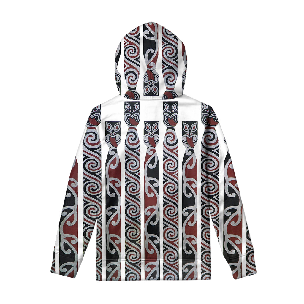 Maori Fence Print Pullover Hoodie