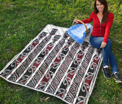 Maori Fence Print Quilt