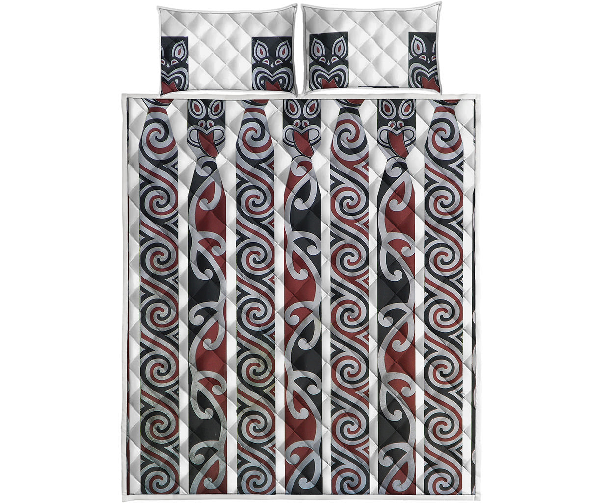 Maori Fence Print Quilt Bed Set