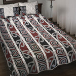 Maori Fence Print Quilt Bed Set