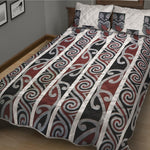 Maori Fence Print Quilt Bed Set