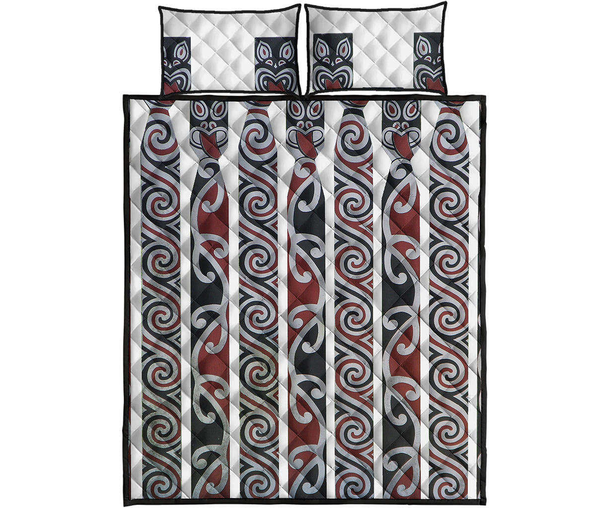 Maori Fence Print Quilt Bed Set