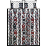 Maori Fence Print Quilt Bed Set