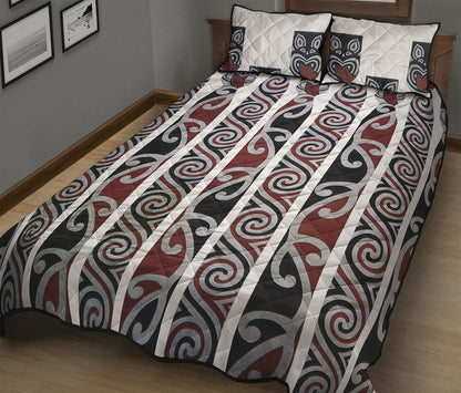 Maori Fence Print Quilt Bed Set