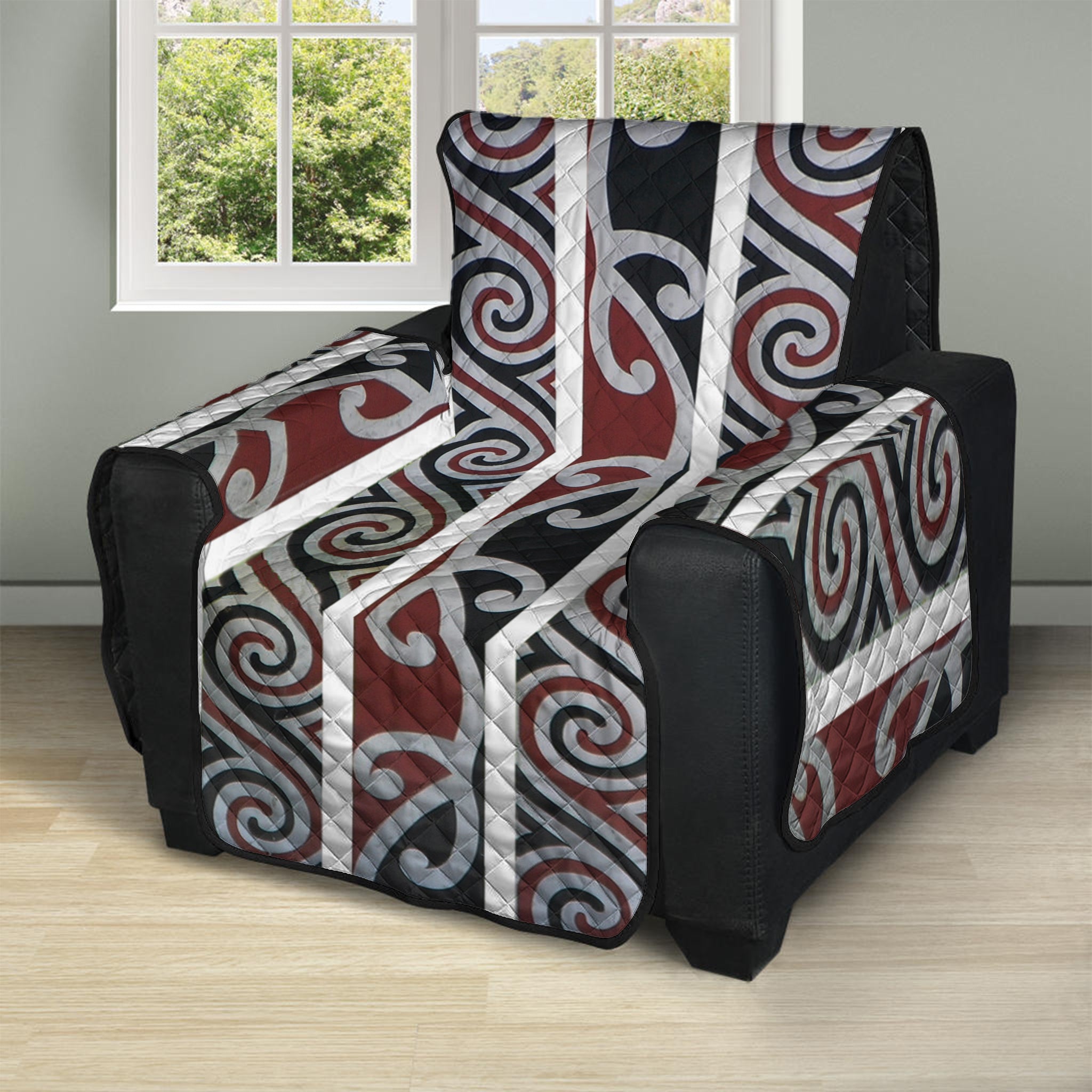 Maori Fence Print Recliner Protector