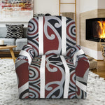 Maori Fence Print Recliner Slipcover