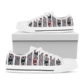 Maori Fence Print White Low Top Sneakers