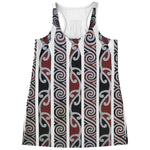 Maori Fence Print Women's Racerback Tank Top