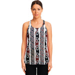 Maori Fence Print Women's Racerback Tank Top