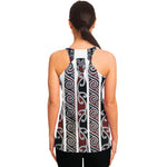 Maori Fence Print Women's Racerback Tank Top
