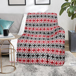 Maori Kowhaiwhai Pattern Print Blanket