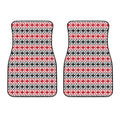 Maori Kowhaiwhai Pattern Print Front Car Floor Mats