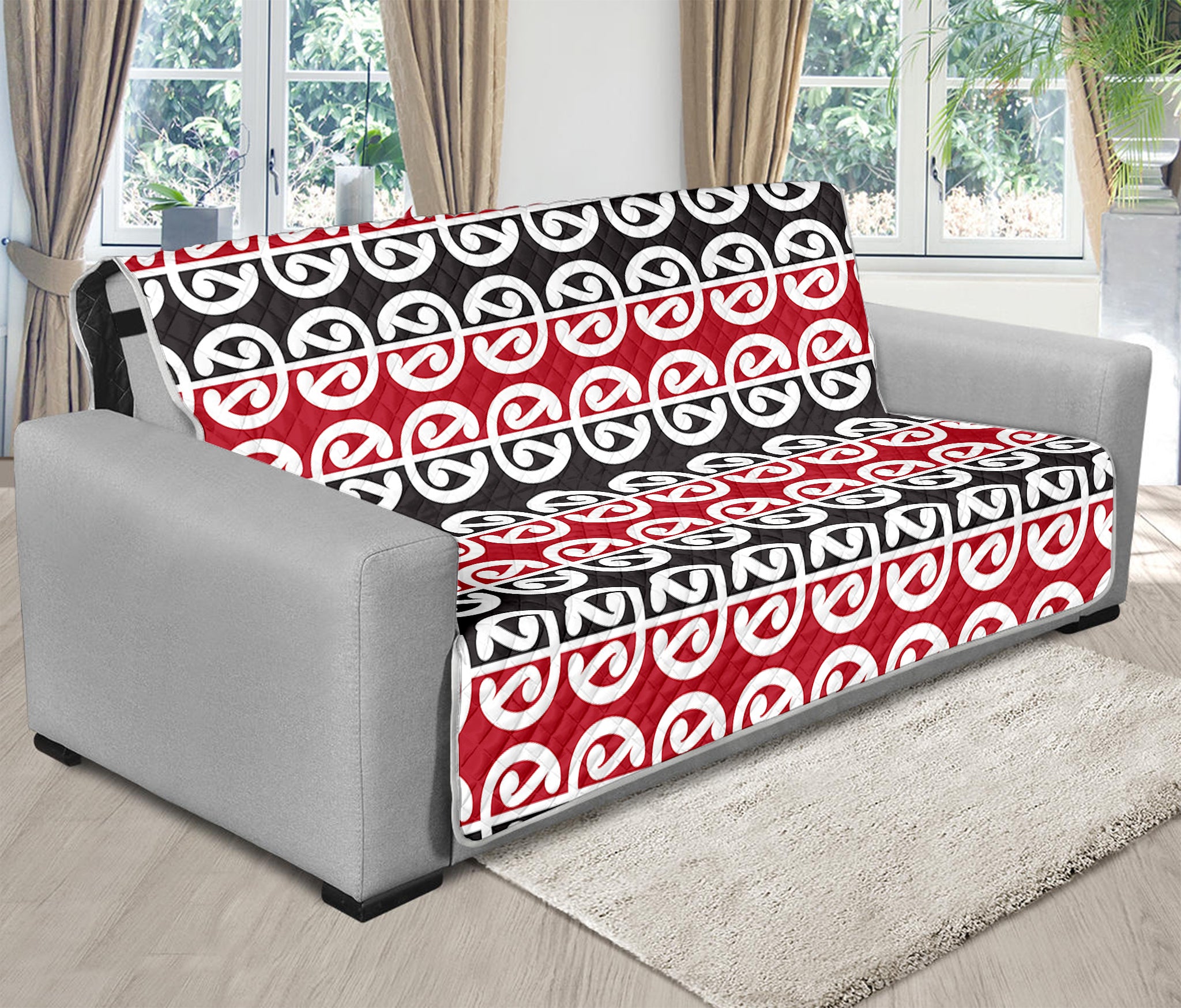 Maori Kowhaiwhai Pattern Print Futon Protector