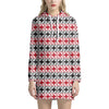 Maori Kowhaiwhai Pattern Print Hoodie Dress