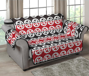 Maori Kowhaiwhai Pattern Print Loveseat Protector