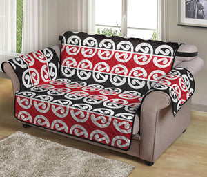 Maori Kowhaiwhai Pattern Print Loveseat Protector