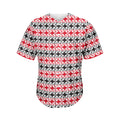 Maori Kowhaiwhai Pattern Print Men's Baseball Jersey
