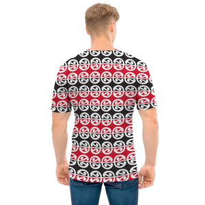 Maori Kowhaiwhai Pattern Print Men's T-Shirt